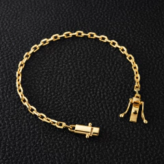 Pulseira Cadeado 4mm (Fecho Duplo) - comprar online