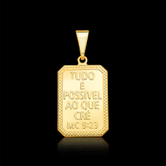 Pingente "Tudo é Possível ao que Crê" (M) - comprar online