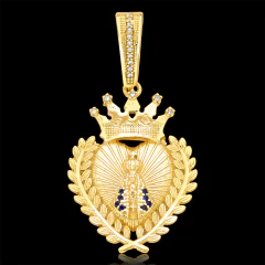Pingente Coroa Nossa Senhora Cravejado (G) - comprar online