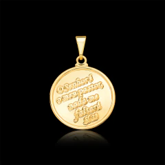 Pingente Medalha O Senhor é Meu Pastor (P) - comprar online