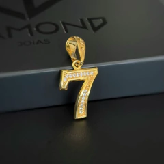 Pingente 7 Cravejado (M)