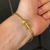 Pulseira Cadeado Batido 4mm (Fecho Duplo) - comprar online