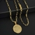 Corrente Cart 4mm (Fecho Gaveta) + Pingente Medalha São Jorge Simples (P) - Diamond Store