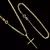 Kit Completo - Piastrine 1,5mm + Pingente Cruz Agulha (P) (Fecho Tradicional) - comprar online