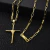 Corrente Cart 4mm (Fecho Gaveta) + Pingente Cruz Amarrada (M) - loja online