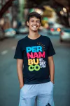 Camisa Pernambuco Meu País (Preta) - comprar online