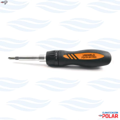 Destornillador Criquet UNIWELD multiposicion 6 en 1 mod GN1RSD