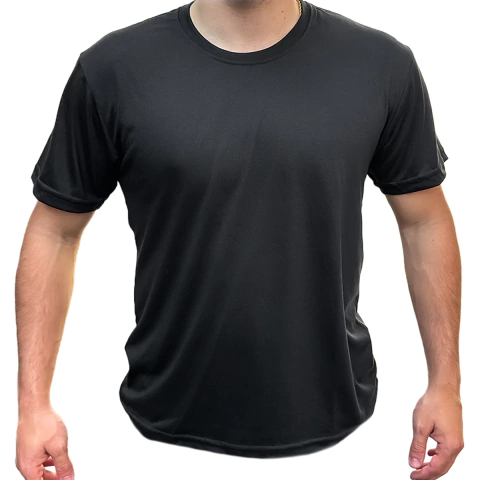 CAMISETA PRETA MANGA CURTA LISA