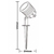 espeto para jardim noir led mr11 3w 6500k taschibra - comprar online
