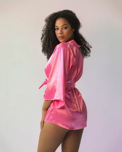 ROBE DE CETIM PINK - comprar online