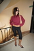 Olsen Long Sleeve Tee Bordo
