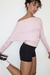 Slouch Long Sleeve Tee Rosa - comprar online