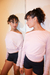 Slouch Long Sleeve Tee Rosa en internet