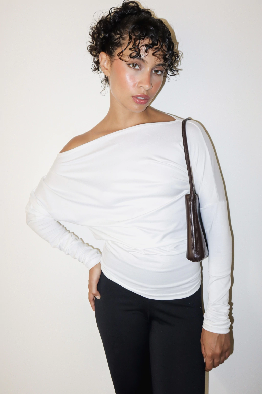 Slouch Long Sleeve Tee Off White