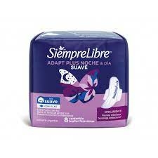 S.LIBRE NOCHE Y DIA toallitas c/alas x8