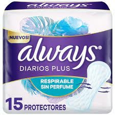 ALWAYS protectores diarios Plus respirable x 15
