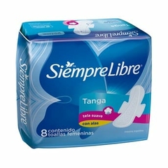S.LIBRE TANGA toallitas c/alas x8