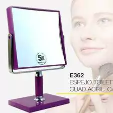 ESPEJO 362 CUADRADO C/PIE 5 AUMENTOS