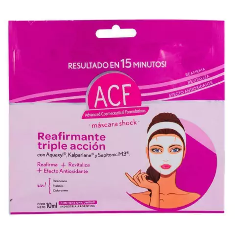 ACF mascara shock facial x10ml REAFIRMANTE