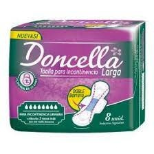 DONCELLA toalla p/ incontinencia larga x 8