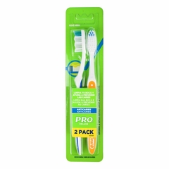 PRO DELUXE ANTICARIES medio cepillo dental x2