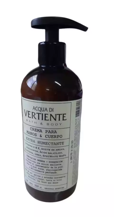 ACQUA DI VERTIENTE crema p/manos y cuerpo x 500