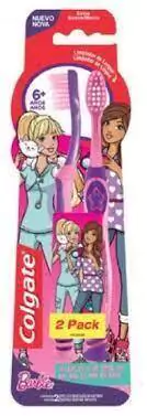 COLGATE cepillo dental niños 6 + x 2 BARBIE