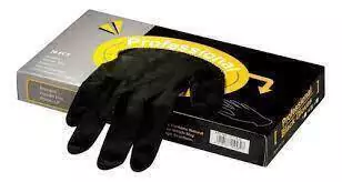 BLACK GLOVES GUANTES LATEX NEGROS x20 unid LARGE