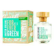 BENETTON U.DREAMS FOREVER GREEN HER edt x 80