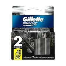 GILLETTE MACH 3 CARBONO repuesto x 2