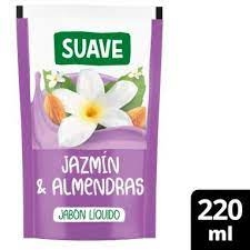 SUAVE jabon liq sachet x220 JAZMIN Y ALMENDRAS