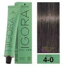 IGORA ZERO AMM coloracion x 60 Nº 4-0