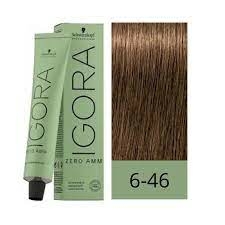 IGORA ZERO AMM coloracion x 60 Nº 6-46