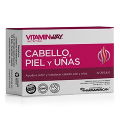 VITAMINWAY CABELLO PIEL Y UÑAS capsulas x 30