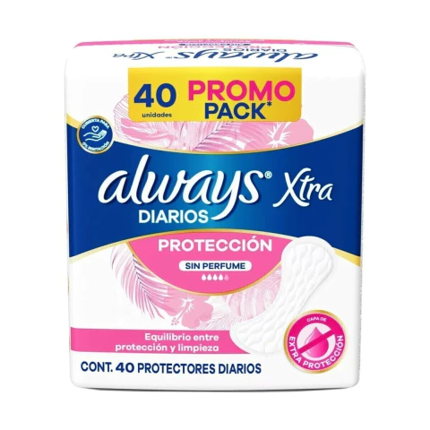 ALWAYS protectores diarios con perfume x 40