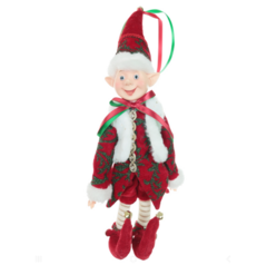 BONECO Elfo de pendurar 45cm