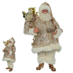 RESINA NATAL PAPAI NOEL(DOURADO) 28cm