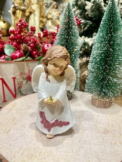 Anjo Em Resina Rs1429 16x9cm