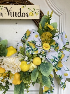 Guirlanda Limao Ama/Vrd/Bco 50Cm (Limoncello) - Decora Encanta 