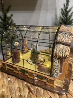 Vila presepio com movimento/ luz e música 23x15x14xm - comprar online