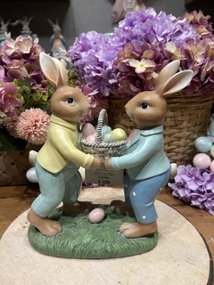 Coelhos c/ cesta 25cm na internet