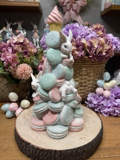 RESINA PASCOA ARVORE MACARONS 36,5cm - loja online