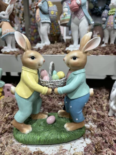 Coelhos c/ cesta 25cm