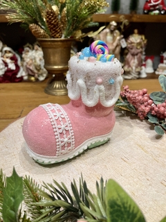 Enfeite Natal bota 15x14cm - comprar online