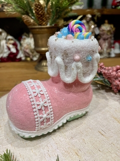 Enfeite Natal bota 15x14cm na internet