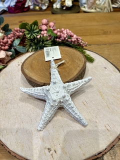 Enfeite Estrela Do Mar branco 13x13cm