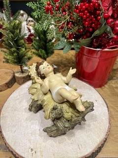 Menino Jesus Natal 12x19x13cm - Decora Encanta 