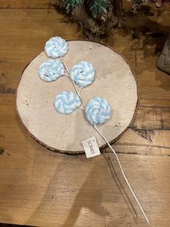 Galho Candy c/ pirulito 50cm azul