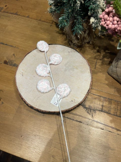 Galho Candy com pirulito 50cm rosa