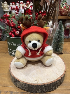 BONECO URSO NATAL SENTADO 23cm na internet